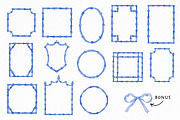 Watercolor Blue Bamboo Frames, an Object Graphic by SvetaArtStore (Thumbnail 3 of 5)