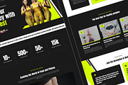 EnerZest - Fitness Website Template, a Landing Page Template by EGO Creative Innovations (Thumbnail 1 of 5)