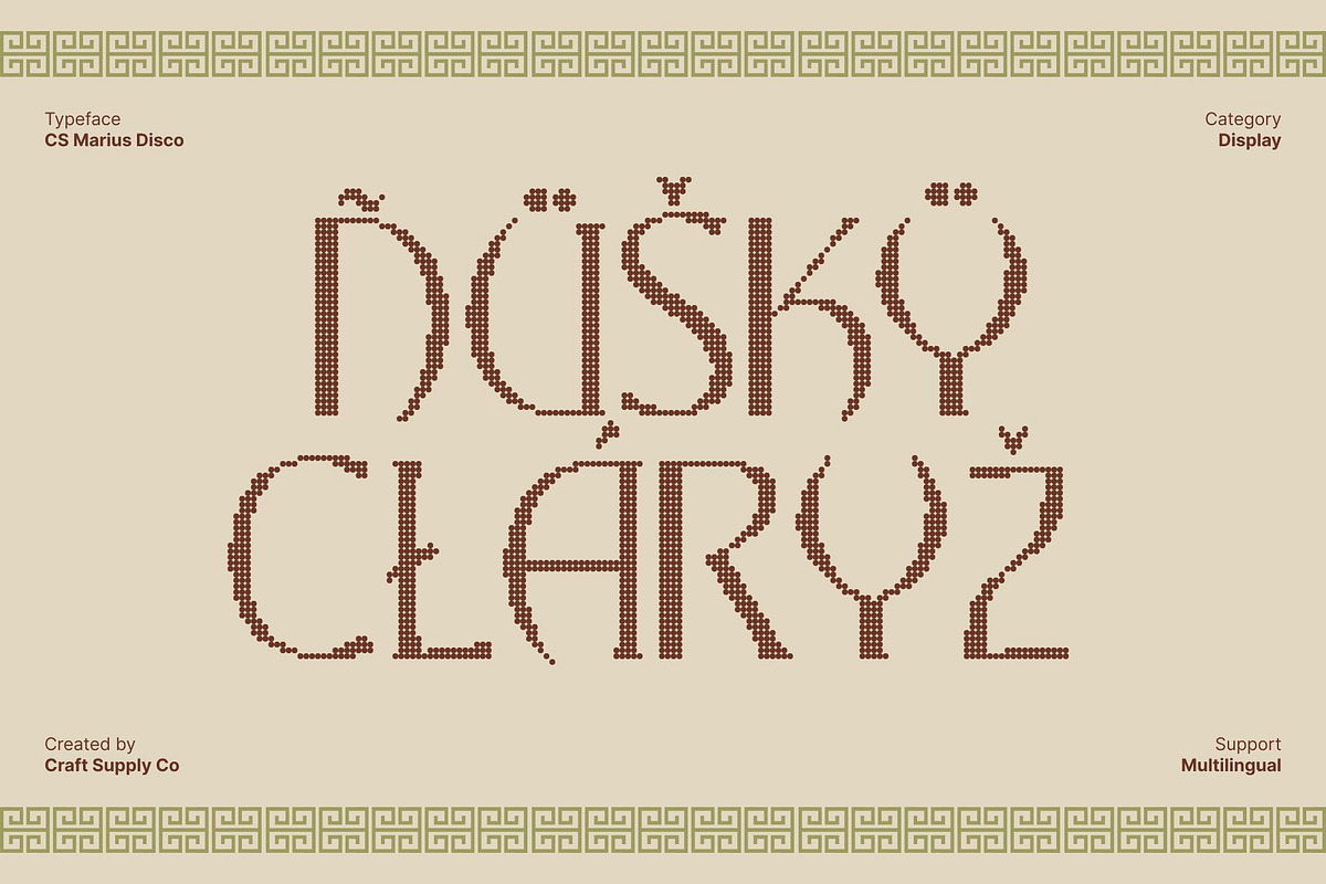 CS Marius Disco, a Serif Font by Craft Supply Co. (Photo 6 of 8)