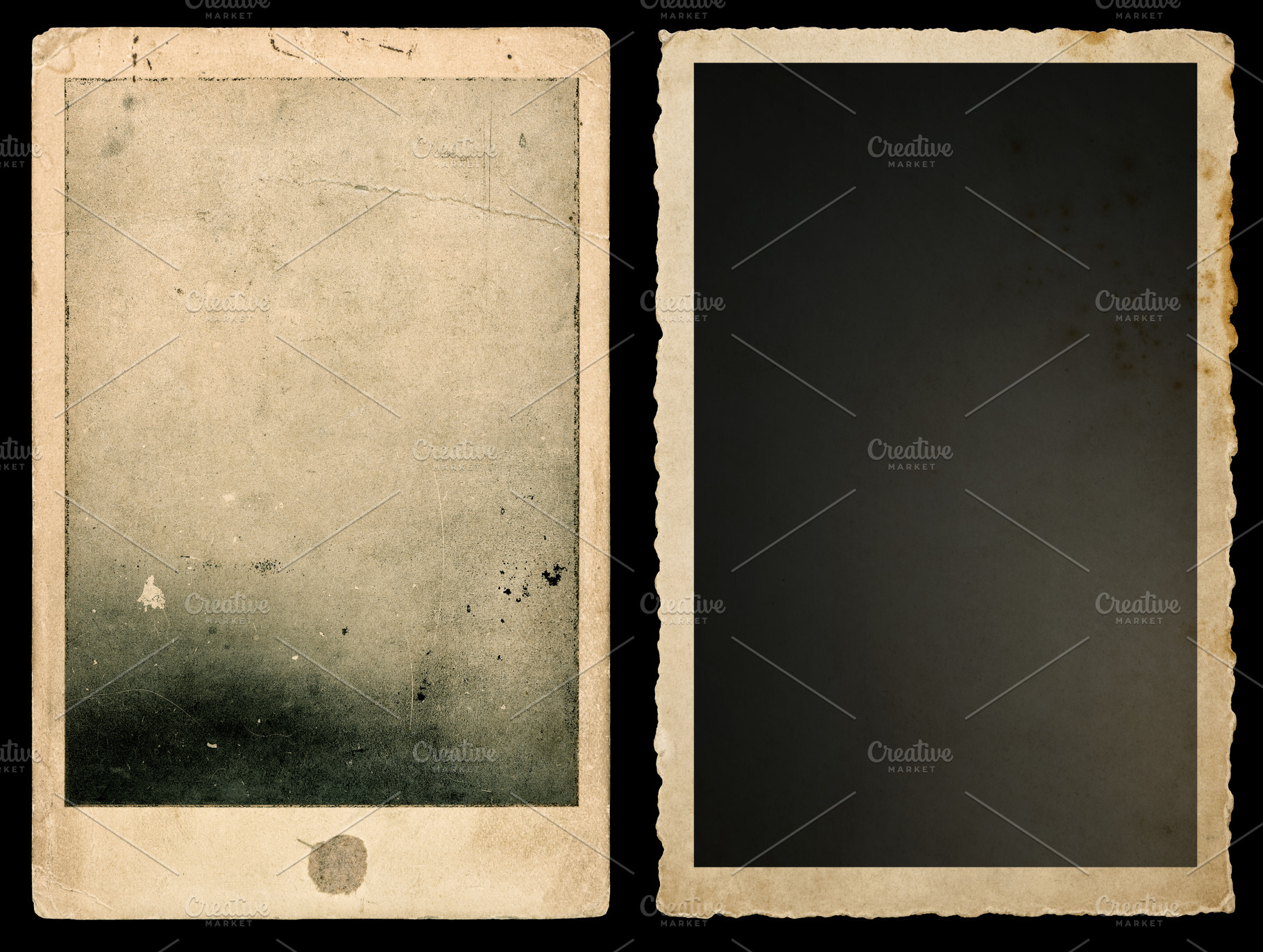 Old paper photo frames Used vintage, an Arts & Entertainment Photo by LiliGraphie