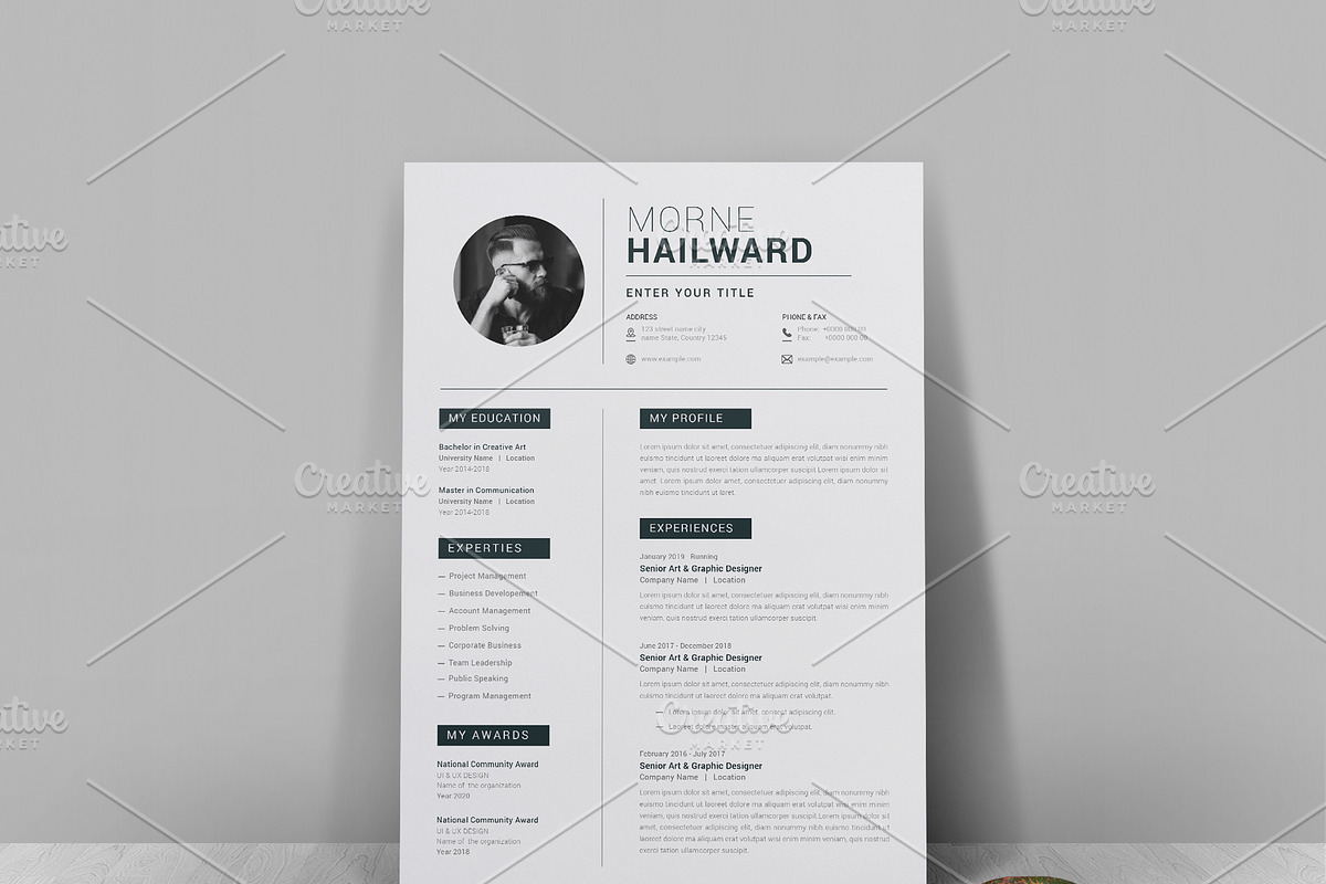 Resumes Template, a Resume Template by Cristal Pioneer (Photo 6 of 8)
