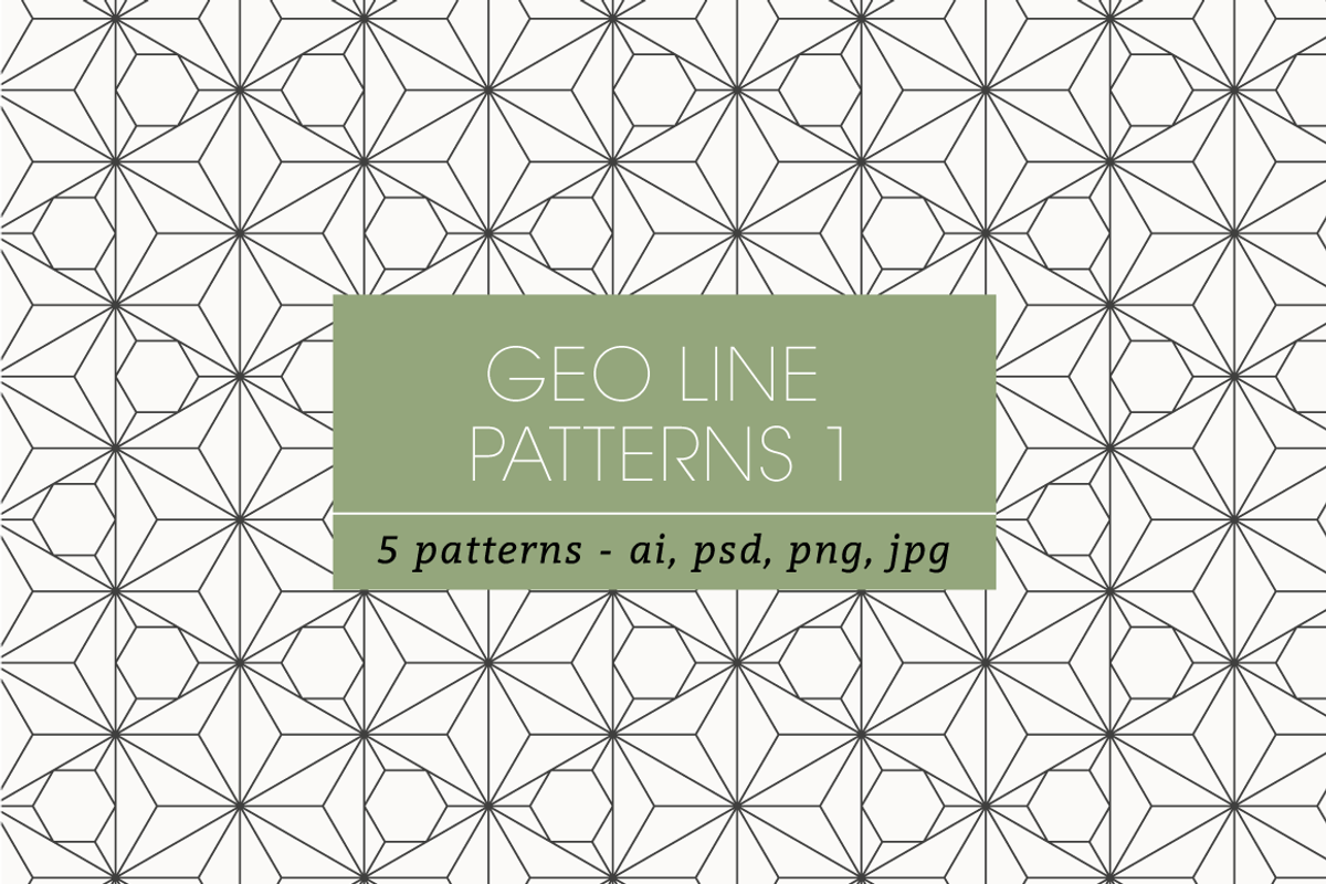 Geometric Line Patterns 1, a Pattern Graphic by kloroform