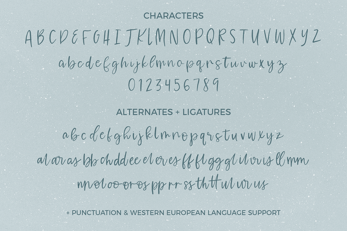 Waterssong Script, a Script Font by Beck McCormick (Photo 10 of 10)