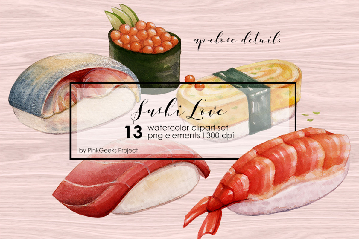 SUSHI LOVE, a Graphic by AJDA ART (Photo 3 of 3)
