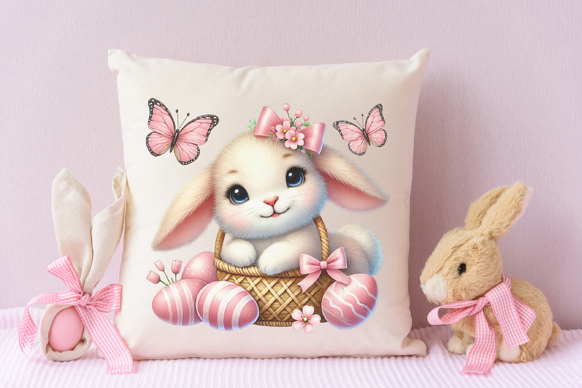 Easter clipart bundle rabbit bunny p, an Illustration by RobertsArt (Photo 6 of 7)