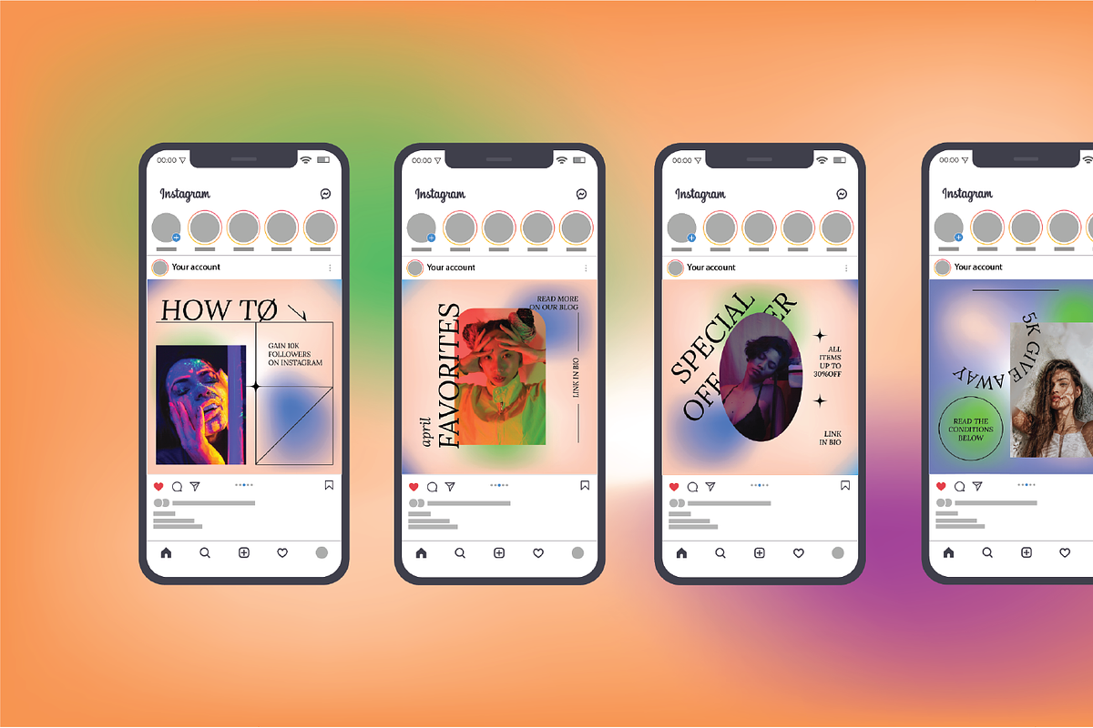 Pearcy Gradient, a Social Media Template by Portion.Labs (Photo 4 of 6)