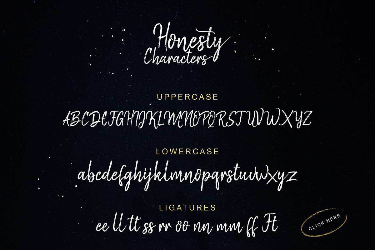 Honesty Script, a Script Font by Unicode Studio (Photo 7 of 7)