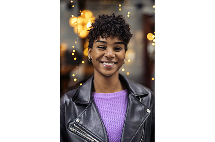Young Beautiful Afro Girl Portrait