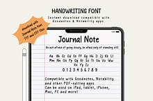 Journal Note Handwritten Font