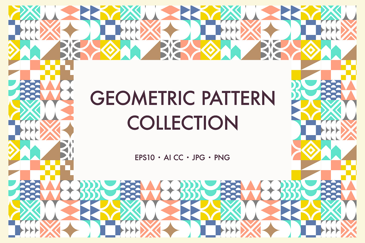 Catchy Geometric Pattern Collection, a Pattern Graphic by Minkina (Photo 1 of 5)