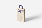 Paper Bag Mockup, a Product Mockup by bimockup (Thumbnail 5 of 6)