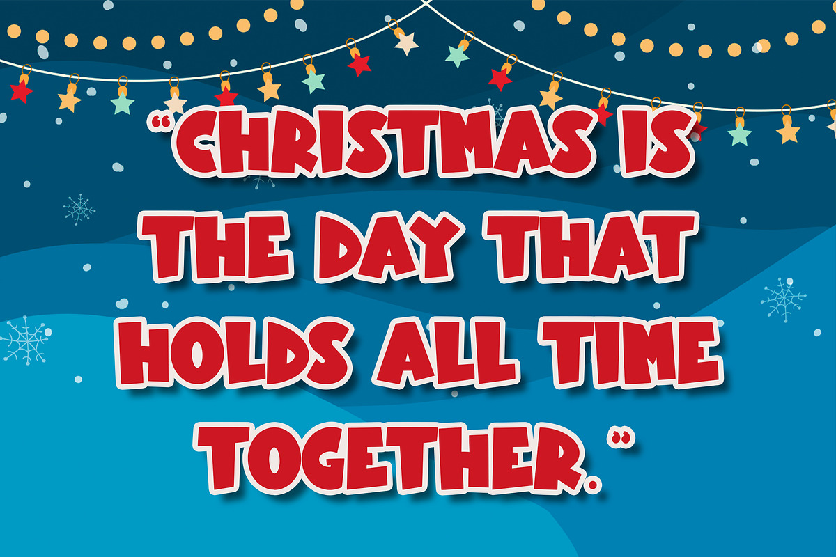 Santa On Duty, a Sans Serif Font by HATFSTUDIO (Photo 7 of 8)