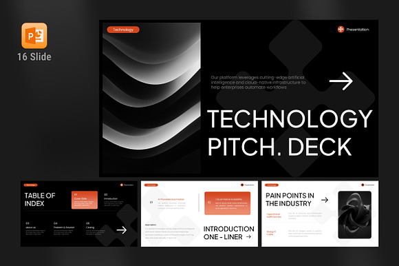 Technology Pitch Deck Powerpoint preview 7