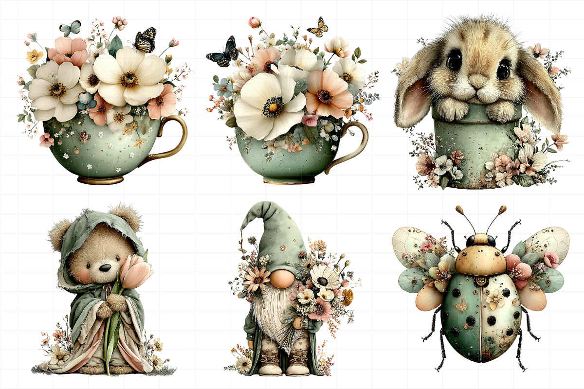 Whimsical Spring Clipart, an Illustration by Daily.Designs (Photo 6 of 8)