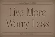 Quenza Vintage, a Serif Font by Craft Supply Co. (Thumbnail 2 of 8)