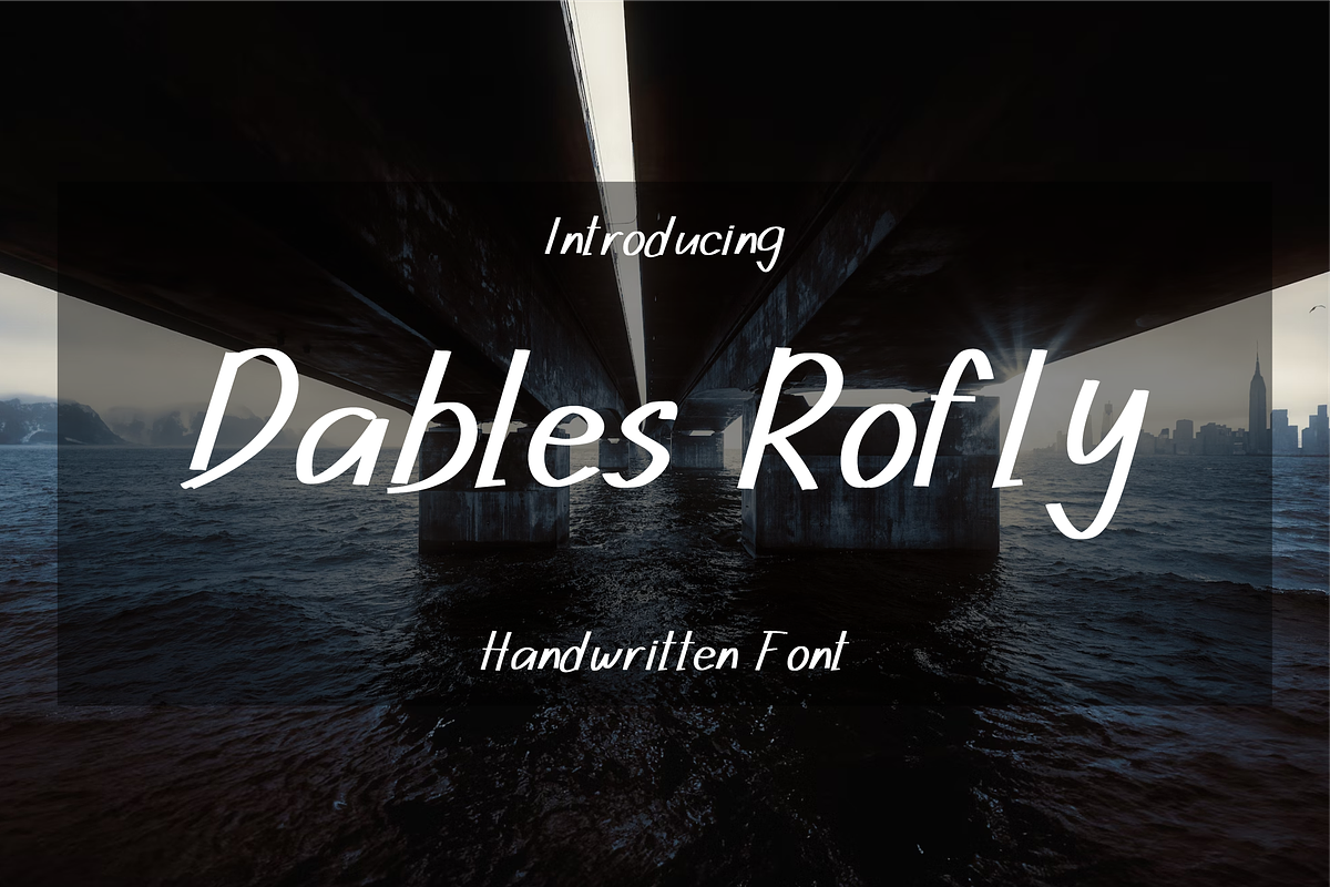 Dables Rofly Handwritten Font, a Handwritten Font by VectorCraft (Photo 1 of 5)