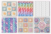 Pastel Throw Blanket Knitted Pattern, a Pattern Graphic by CreationArt (Thumbnail 4 of 6)
