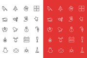Flat Festive Icons & Vectors, a Graphic by Goods By Pixel (Thumbnail 3 of 3)