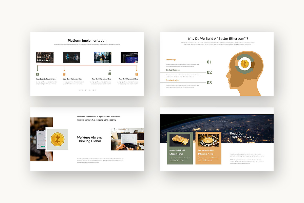 Cvix : Blockchain Deck Google Slides preview 3