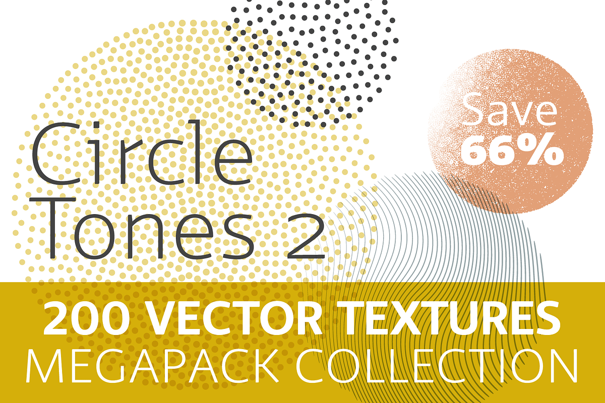 200 Vector CirclesTones Megapack II, a Texture Graphic by invisiblelayer (Photo 1 of 5)
