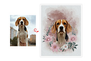 Flower Custom Watercolor Pet Art, an Action Add-On by MRI STUDIO (Thumbnail 12 of 23)