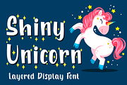 Shiny Unicorn - Display Font, a Font by Attype (Thumbnail 1 of 8)