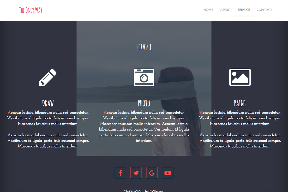 The Only Way - Portfolio Theme, a Bootstrap Template by NsThemes (Photo 5 of 6)
