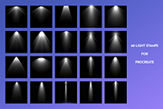 Procreate  Light stamp brushes, a Brush Add-On by Julia Right Studio (Thumbnail 2 of 6)