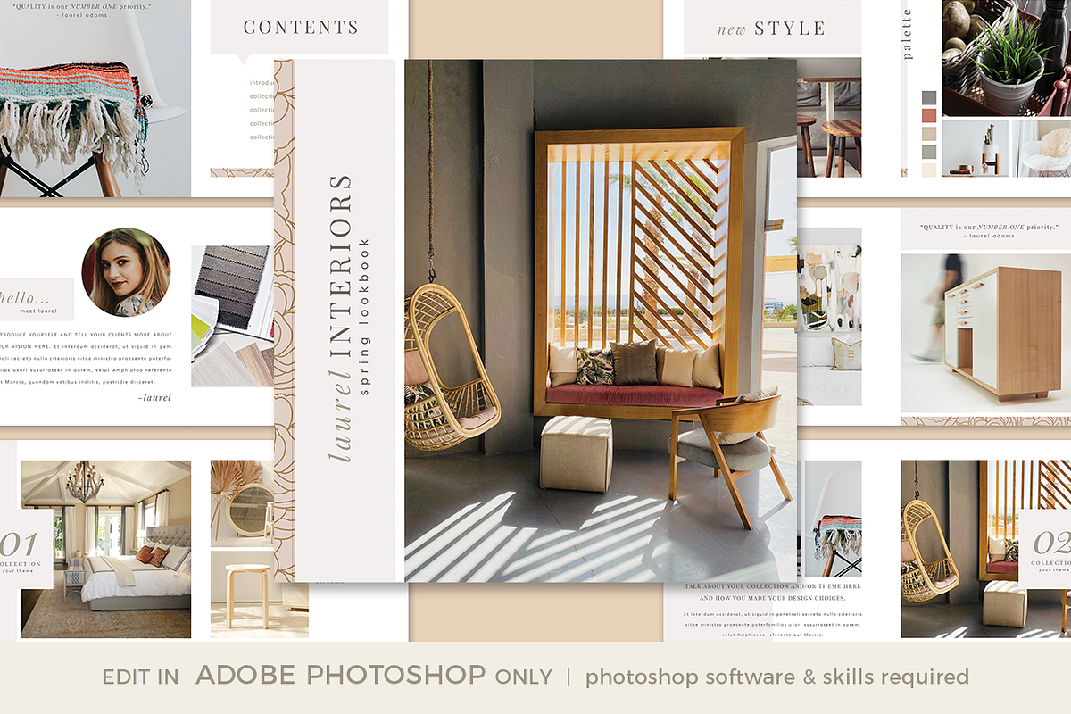 Modern Interior Design Lookbook, a Magazine Template by Digiluxe