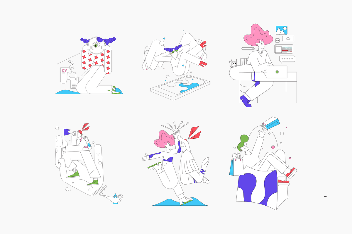 Pew-Pew! Illustration Kit, a Templates & Theme by ls-illustrations (Photo 4 of 6)