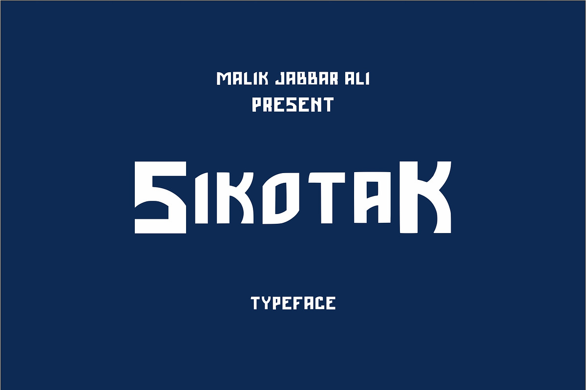 SIKOTAK Typeface