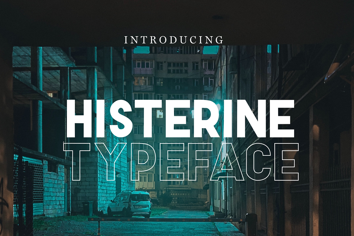HISTERINE, a Sans Serif Font by Ramadhanstudio (Photo 1 of 4)