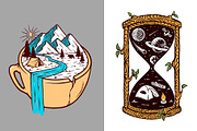 25 in 1 Bundle - Beach & Mountain, a Seasonal Illustration by gunaonedesign (Thumbnail 19 of 21)