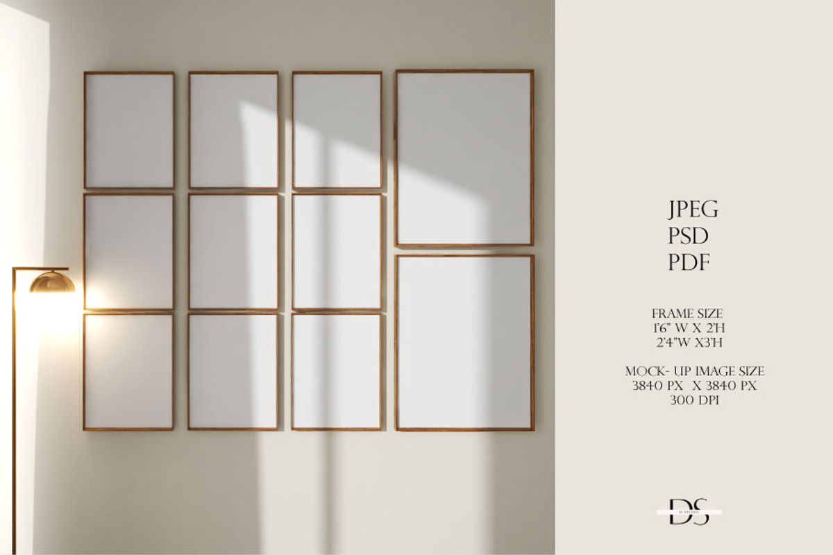 Gallery Frame mockup for wall art, a Print Template by DSTUDIO888 (Photo 2 of 4)