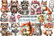 Sweet Boho Woodland Creatures Animal, an Illustration by Rose Art (Thumbnail 1 of 7)