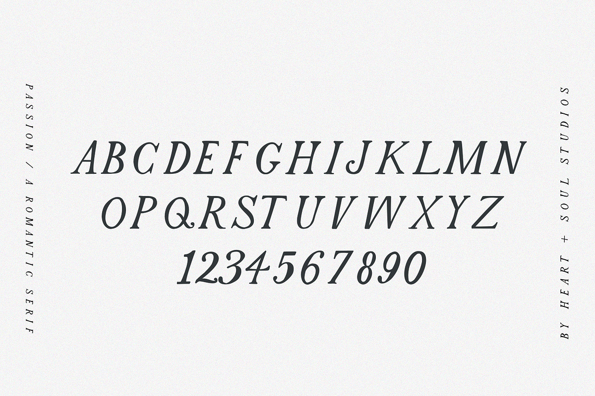 Passion | Romantic Serif, a Serif Font by Heart + Soul Studios (Photo 9 of 10)