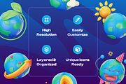 Earthy - Earth 3D Icon Set, an Environmental 3D Model by Illustraly Design (Thumbnail 3 of 8)