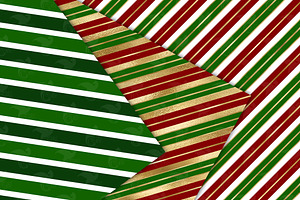 Christmas Stripes Digital Paper