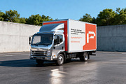 Box Truck Branding Mockup, an Advertising Mockup by RamStudio2 (Thumbnail 9 of 15)