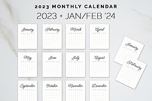 2023 CALENDAR: Editable Printable