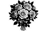 Wedding Flower Bouquet Silhouette, an Object Graphic by Creativeshirt (Thumbnail 3 of 20)