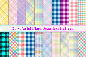 Pastel Plaid Seamless Pattern, a Pattern Graphic by Digital Studio