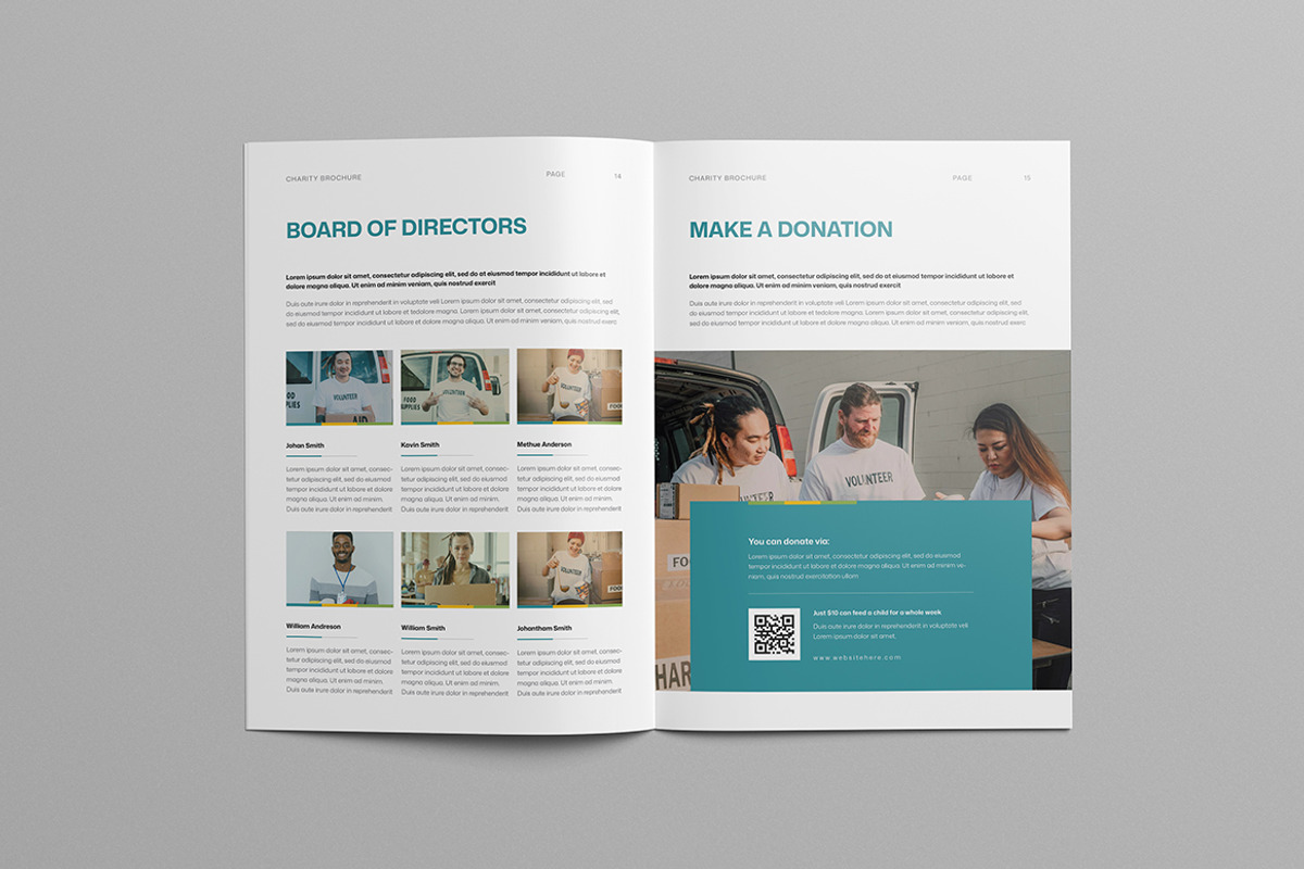 Charity Brochure | Word & InDesign, a Brochure Template by HiveArts (Photo 8 of 9)