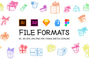 Doodle Gifts, a Background Graphic by Brickclay (Thumbnail 3 of 5)