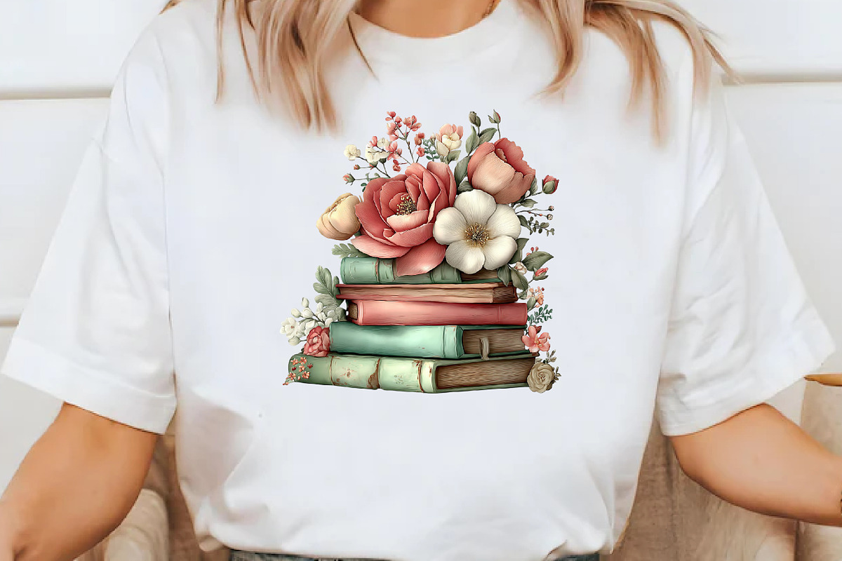 Whimsical Spring Book stack Clipart, an Illustration by Designworld (Photo 7 of 8)