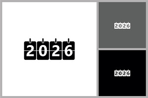 2026 New Year Icon, a Branding & Logo Template by quadrazo
