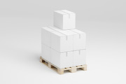 Pack 6 Cardboard boxes Mock up, a Household Mockup by Daniel Megias (Thumbnail 5 of 7)