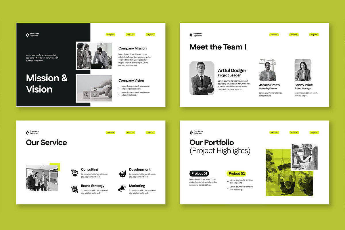 Creative Agency Service Presentation, a Presentation Template by Mighty-Slide (Photo 3 of 5)