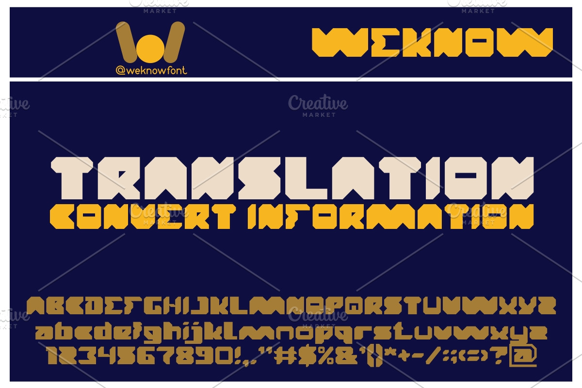 translation font, a Font by weknow (Photo 1 of 5)