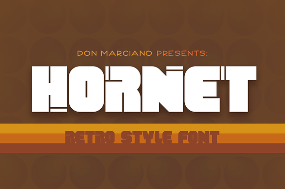 Hornet - Retro Style Font preview 8